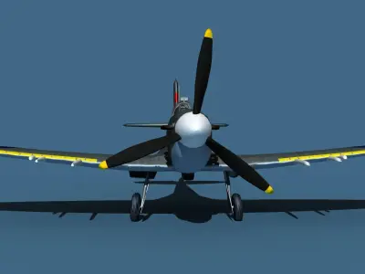 Supermarine Spitfire Mk5C V06 RAF 3D model