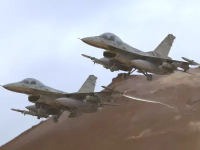 F-16 Fighting Falcon Low-poly 3D model