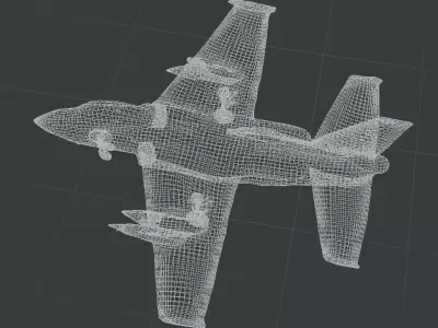  3D Military Jet Aircraft Model  3D model