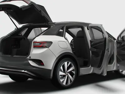 VW ID 4 Commercial HQInterior 2025 3D model