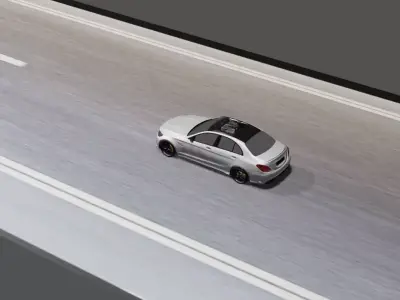 Mercedes Benz Animation Free 3D model