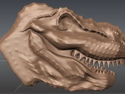 T-Rex head 3D model
