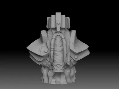 Dwarf statue 3D print model
