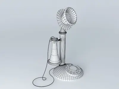 old phone 2 Free 3D model