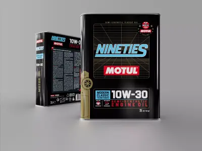 Motul - Nineties Oil Can 3D model