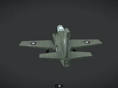 Spacecraft Jet aircraft plane 3dmodel 13 3D model