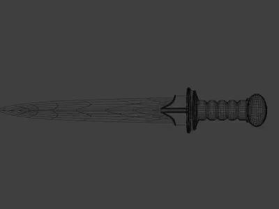 Fantasy Gladius  Low-poly 3D model