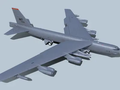 Boeing B-52H Stratofortress 3D model