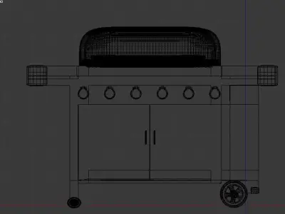 Barbecue Grill Free low-poly 3D model