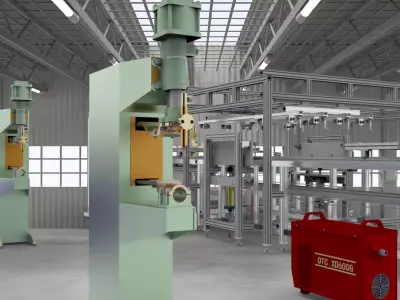 Platoon welding machine 3D model