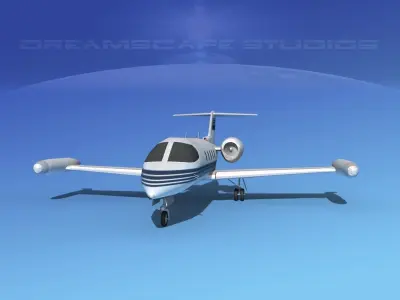 Gates Learjet 35 V06 3D model