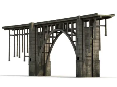 Bixby Creek Bridge in Big Sur 3D model