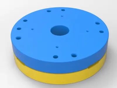 Mold for diecast military truck tire 3 Scale 1 to 10 3D print model