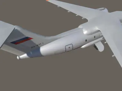 Antonov AN-148 Low-poly 3D model