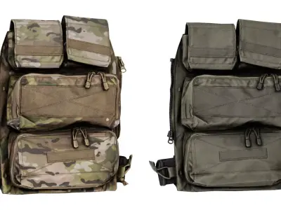 CRYE PRECISION ZIPON 2 POUCH PANEL Low-poly 3D model