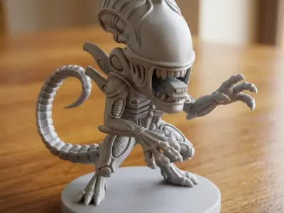 Alien Xenomorph Chibi 3D print model purchase
