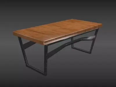 Decorative table Low-poly 3D model