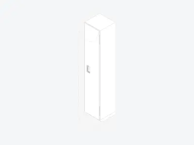 Locker - Resin - Locka - Classic - Single Tier Low-poly 3D model