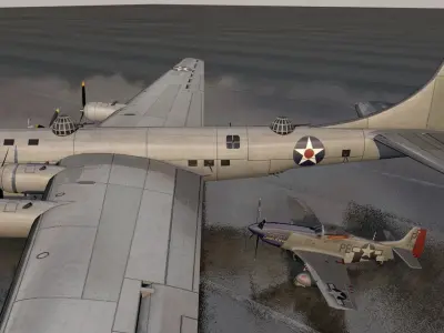 Douglas XB-19 Behemoth 3D model