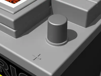 Generic Car Battery Full Interior 3D model