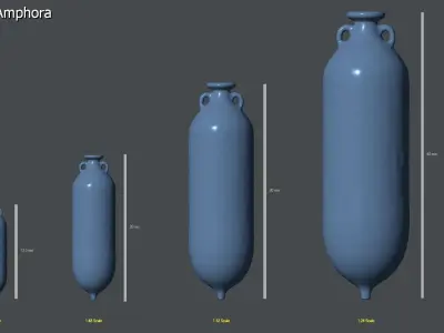 25 Amphoras pack - Commercial license 3D print model