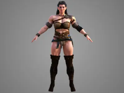 Amazon Warrior 3D model