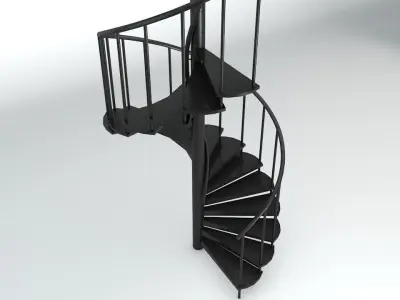 Spiral Staircase Low-poly 3D model