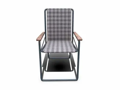 Chair Low-poly PBR Free low-poly 3D model