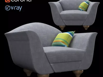 Italian armchair Free 3D model