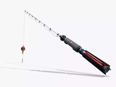 Fishing Rod V03 Low-poly 3D model