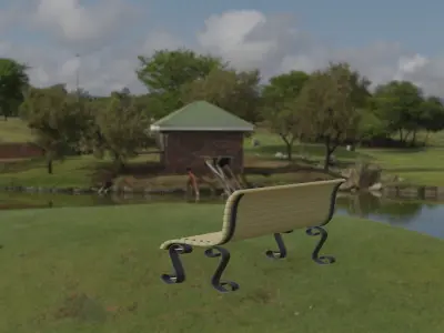 Garden chair  chair for outdoor 3D model