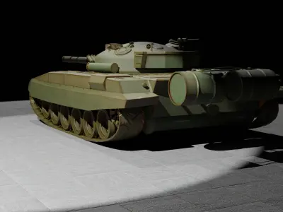 Milatry alloy Tank 3D model
