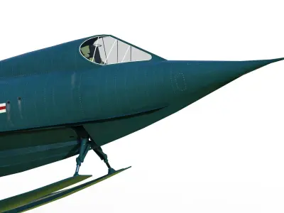 Convair YF2Y Sea Dart 3D model