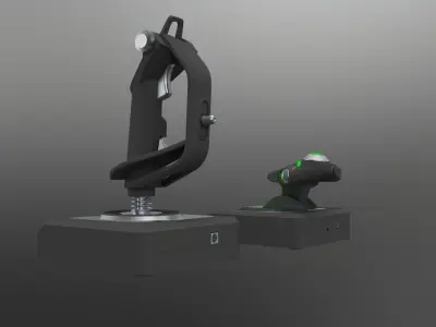  Logitech G X52 Professional Space Low-poly 3D model