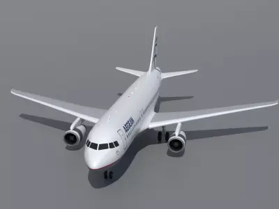 Airbus A320 Aegean Airlines 3D model