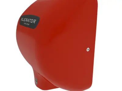 Xlerator Hand Dryer- Red 3D model