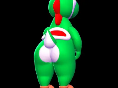 Yoshi - Mario 3D print model
