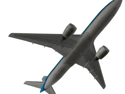 Boeing 777-200ER KLM 3D model