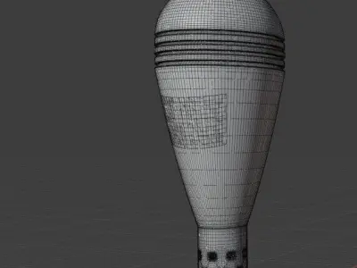 Mine 82 mm Low-poly 3D model