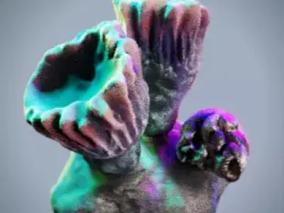 Coral 2 Free low-poly 3D model