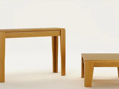  SET OF ROOM FURNITURE RUSTIC 3D model