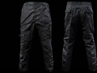 Cargo Pants 003 Low-poly 3D model