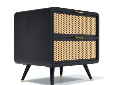 TOV Furniture Nightstand Low-poly 3D model