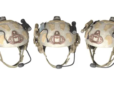 MILITARY GAME-READY OPS-CORE Super High Cut Helmet Low-poly 3D model