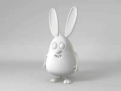 Bunny animation Low-poly 3D model