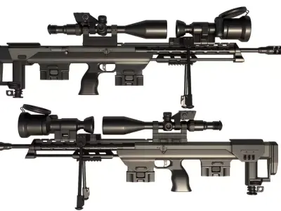 Sniper Rifle DSR-50 3D model