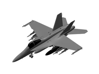 Boeing 18E Super Hornet 3D model