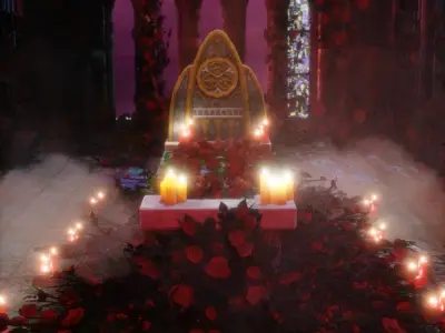Moonlight Vampire Altar 3D model