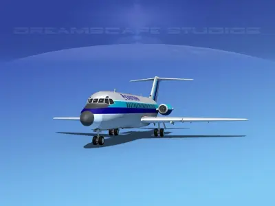 Douglas DC-9-15 Eastern 2 3D model