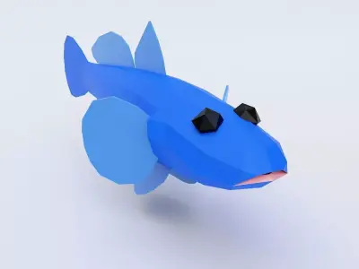 Dragon goby fish 3d model  Low-poly 3D model